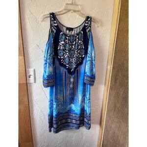 Hale Bob Cold Shoulder Y2K Dress Sz M